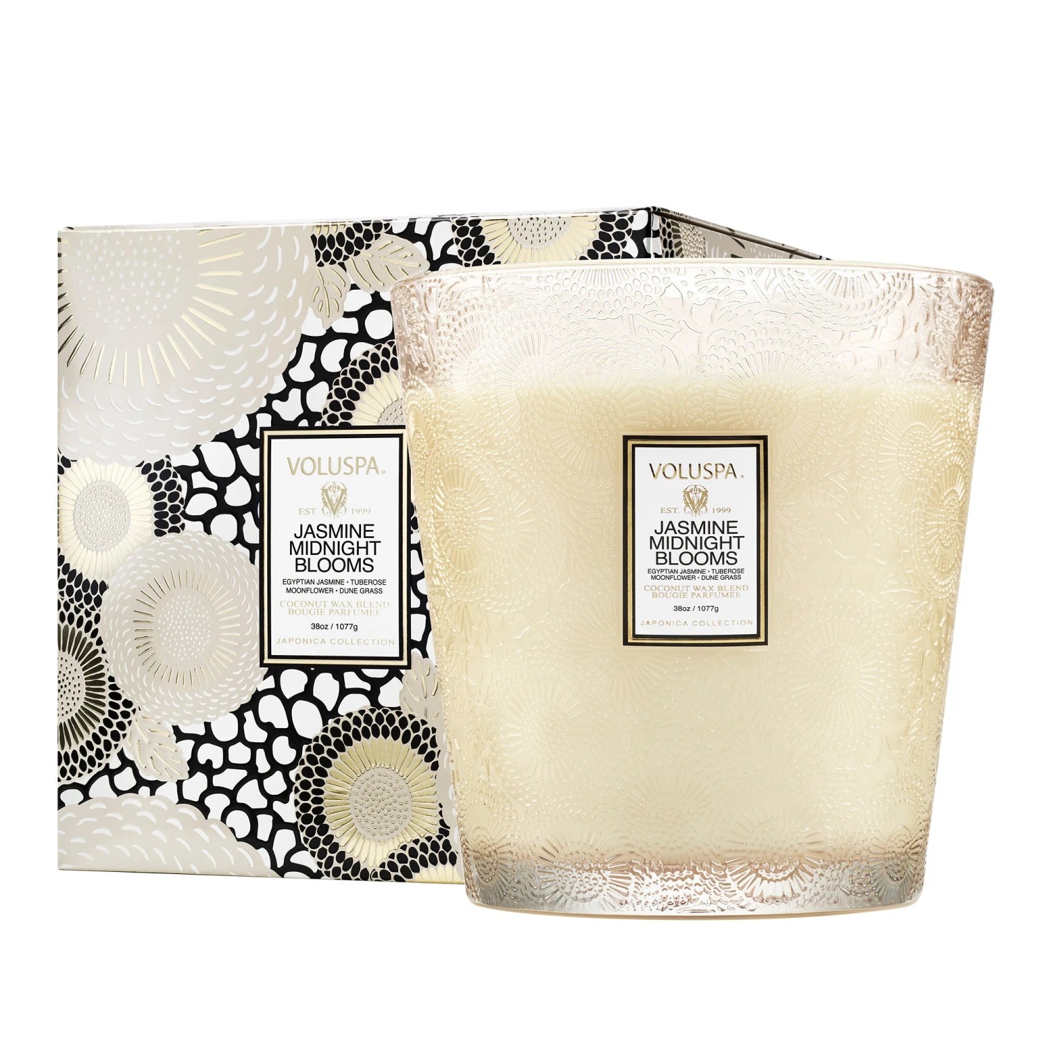Voluspa – ジャスミン ミッドナイトブルームズ 3芯暖炉キャンドル