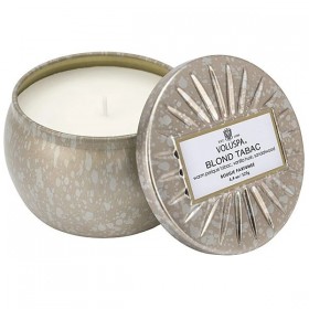 Voluspa – Vela Mini em Lata de Tabaco Loiro