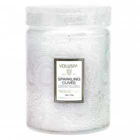 Voluspa – Candela in barattolo grande con Cuvée frizzante