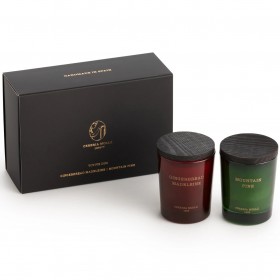 Cereria Molla – Set regalo con due candele votive per le feste