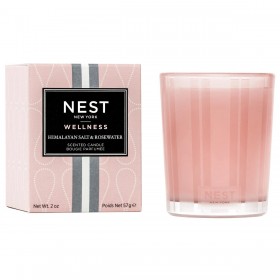 Candela votiva Nest al sale dell'Himalaya e acqua di rose