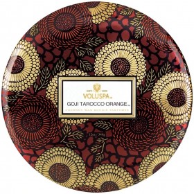 Voluspa – Goji Tarocco Orange 3 fitilja limena svijeća