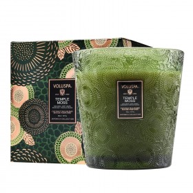 Voluspa – Svijeća za kamin Temple Moss s 3 fitilja