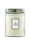 Voluspa – Vela grande en frasco con aroma a cayo francés y lavanda.