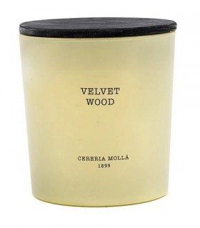 Cereria Molla – Vela de madera aterciopelada de 3 mechas