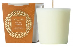Voluspa – Recambio de vela clásica Ámbar Báltico