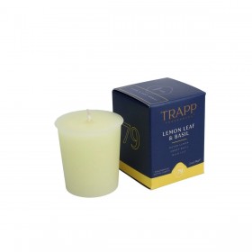 Vela votiva Trapp – Hoja de limón y albahaca n.° 79