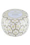 Voluspa – Mini plechová svíčka Suede Blanc