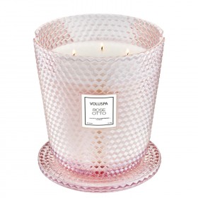 Voluspa – Rose Otto haardkaars met 5 lonten