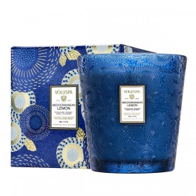 Voluspa – Bougie de cheminée à 3 mèches au citron méditerranéen