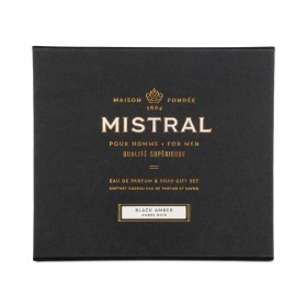 Mistral – Black Amber Eau De Parfum & Soap Geschenkset