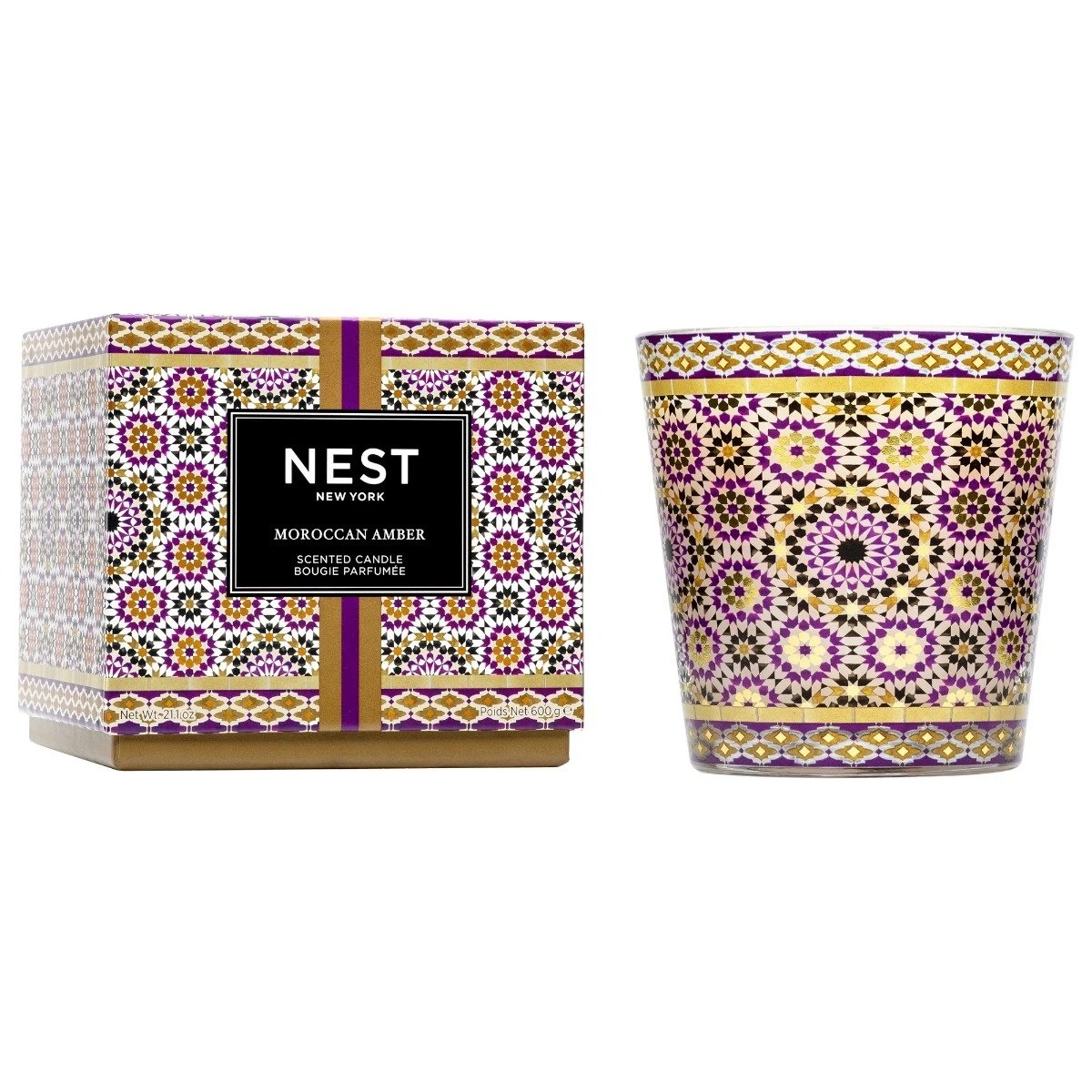 Nest – Moroccan Amber Decorative 3 Wick Candle