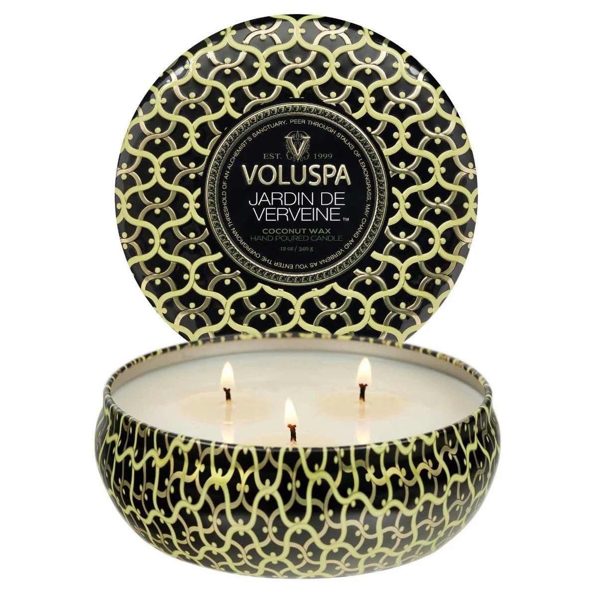 Voluspa – Vela de lata Jardin De Verveine com 3 pavios